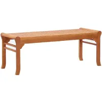vidaXL Banc de jardin 2 places 120 cm en bois massif d'eucalyptus