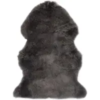 vidaXL Tapis en peau de mouton 60 x 90 cm Gris clair