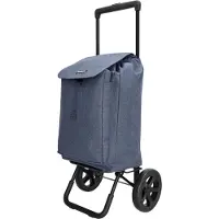 Beagles Shop & Go Lebensmittel Trolley falten leichte 40 Liter stark - blau, Bleu