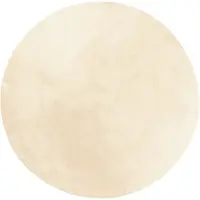vidaXL Tapis HUARTE à poils courts doux et lavable crème Ø 200 cm