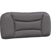 vidaXL Coussin de tête de lit "Hvar" Gris 90 cm Similicuir