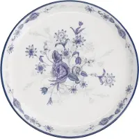 London Pottery Assiette à Gâteau Blue Rose 20 Cm