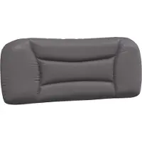 vidaXL Coussin de tête de lit "Hvar" Gris 100 cm Similicuir