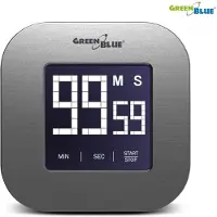 Greenblue 46005 Minuteur numérique de cuisine, Minuteur, Argent