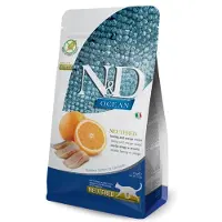 Farmina N&amp;D Ocean Cat Neutered Adult Herring &amp; Orange 300 g - hareng et orange pour les chats adultes après castration