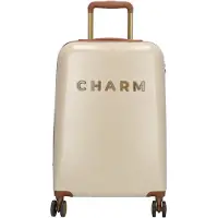 Charm Sac à main de voyage Castillo London Nice Koffer - 55 cm - 35 Liter - TSA Slot - Beige, Valise, Beige
