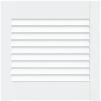 vidaXL Porte d'armoire à persiennes blanc 39,5x39,4 cm pin massif