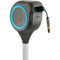 Gardena Rollup M 20 M Hose Support Argenté