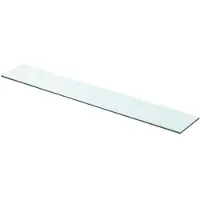 vidaXL Panneau pour étagère Verre transparent 80 x 12 cm