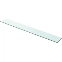 vidaXL Panneau pour étagère Verre transparent 100 x 12 cm