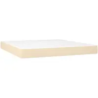 vidaXL Matelas à poches, Crème, 160X200X20 Cm, tissu Lumarko !
