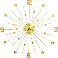 vidaXL Horloge murale Métal 70 cm Doré