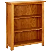 vidaXL Bibliothèque à 3 étagères 70 x 22,5 x 82cm Bois de chêne massif