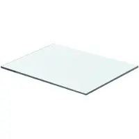 vidaXL Panneau pour étagère Verre transparent 40 x 25 cm