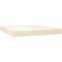 vidaXL Matelas à ressorts ensachés Crème 180x200x20 cm Tissu