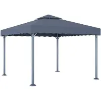 vidaXL Pavillon 300 x 300 cm Anthracite Aluminium