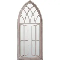 vidaXL Miroir de jardin sable 70x30 cm Fer