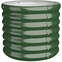 vidaXL Jardinière de jardin Acier galvanisé 40x40x36 cm Vert