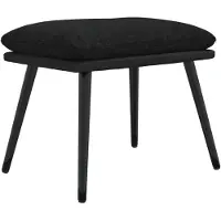 vidaXL Repose-pied Noir 45x29,5x35 cm Tissu et similicuir