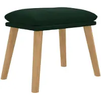 vidaXL Repose-pied Vert foncé 45x29,5x35 cm Velours