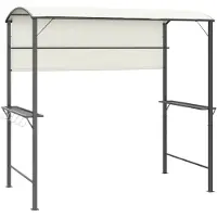 vidaXL Pavillon avec toit 220x110x200 cm Crème