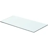 vidaXL Panneau pour étagère Verre transparent 60 x 25 cm
