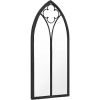 Super Merchant Miroir de jardin noir 70x30 cm Fer