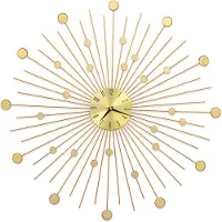 vidaXL Wanduhr 70 cm Metall Gold gefärbt