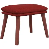 vidaXL Repose-pied Rouge 45x29,5x35 cm Tissu