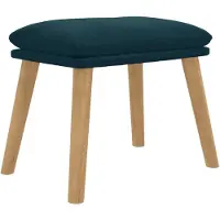 vidaXL Repose-pied Bleu 45x29,5x35 cm Velours