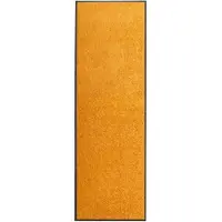 vidaXL Paillasson lavable Orange 60x180 cm