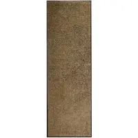 vidaXL Paillasson lavable Marron 60x180 cm
