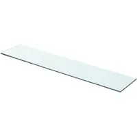 vidaXL Panneau d’étagère Verre transparent 70 x 15 cm