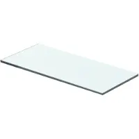 vidaXL Panneau pour étagère Verre transparent 40 x 12 cm