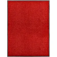 vidaXL Paillasson lavable Rouge 90x120 cm