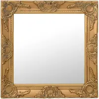 vidaXL Miroir mural style baroque 50x50 cm Doré