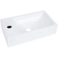 vidaXL Lavabo 400x220x90 mm SMC blanc