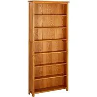 vidaXL Bibliothèque à 7 niveaux 90x22,5x200 cm Bois de chêne massif