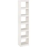 vidaXL Bibliothèque/Séparateur de pièce Blanc 40x30x199 cm Pin massif