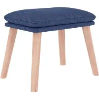 vidaXL Repose-pied Bleu 45x29,5x35 cm Tissu