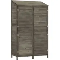 vidaXL Abri de jardin Anthracite 102x52x174,5 cm Sapin massif