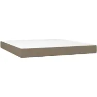 vidaXL Matelas à ressorts, couleur Taupe, 180X200X20 Cm, tissu Lumarko