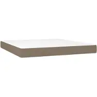 vidaXL Matelas à ressorts ensachés Taupe 160x200x20 cm Tissu