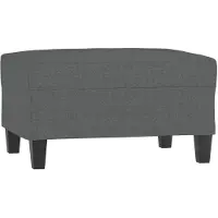 vidaXL Repose-pied Gris foncé 70x55x41 cm Tissu