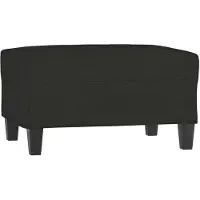 vidaXL Repose-pied Noir 70x55x41 cm Tissu