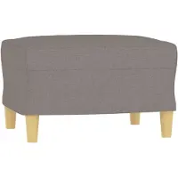vidaXL Repose-pied Taupe 60x50x41 cm Tissu