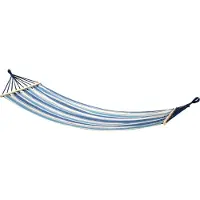 Soellaart Hamac Générique - 200 x 80cm - Bleu/Blanc rayé