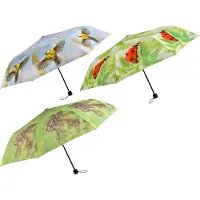 Esschert Design 1 Ombrello Richiudibile Da Borsa 100x569cm Assortito