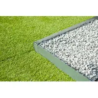 Nature Bordure de pelouse 3 pcs 91,4x10,2 cm acier