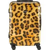 Princess Traveller Animalabdruck von Traveller - Reisekoffer - Leopard - mittel - 66 cm - Doppelräder, Valise, Jaune
